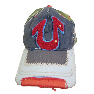 True Religion Horseshoe Logo Distressed Baseball Cap s-l400.jpg main image 3