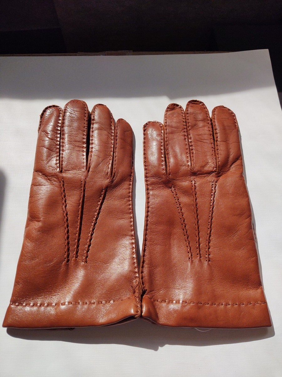 BROOKS BROTHERS LAMBSKIN CASHMERE LINED MADE IN ITALY Men's Gloves