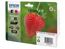  PACK 4 CARTOUCHE EPSON 29XL NOIR MAGENTA CYAN JAUNE / fraise t2996 29 xl noire