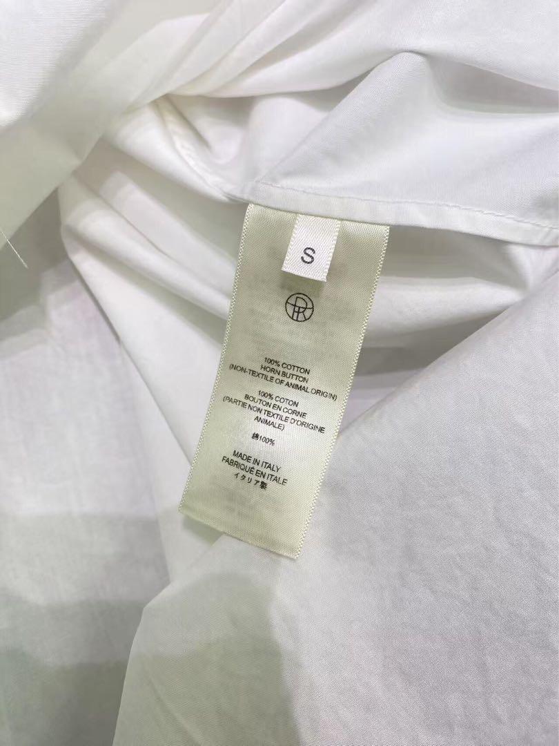 FILA Abito Camicia Lunga The Row 100% Cotone Bianco Manica Lunga Taglia:S Donna 2025 SS