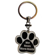 E S Pets Paw Key Chain - WET NOSES / WARM HEART - ES-KC-210