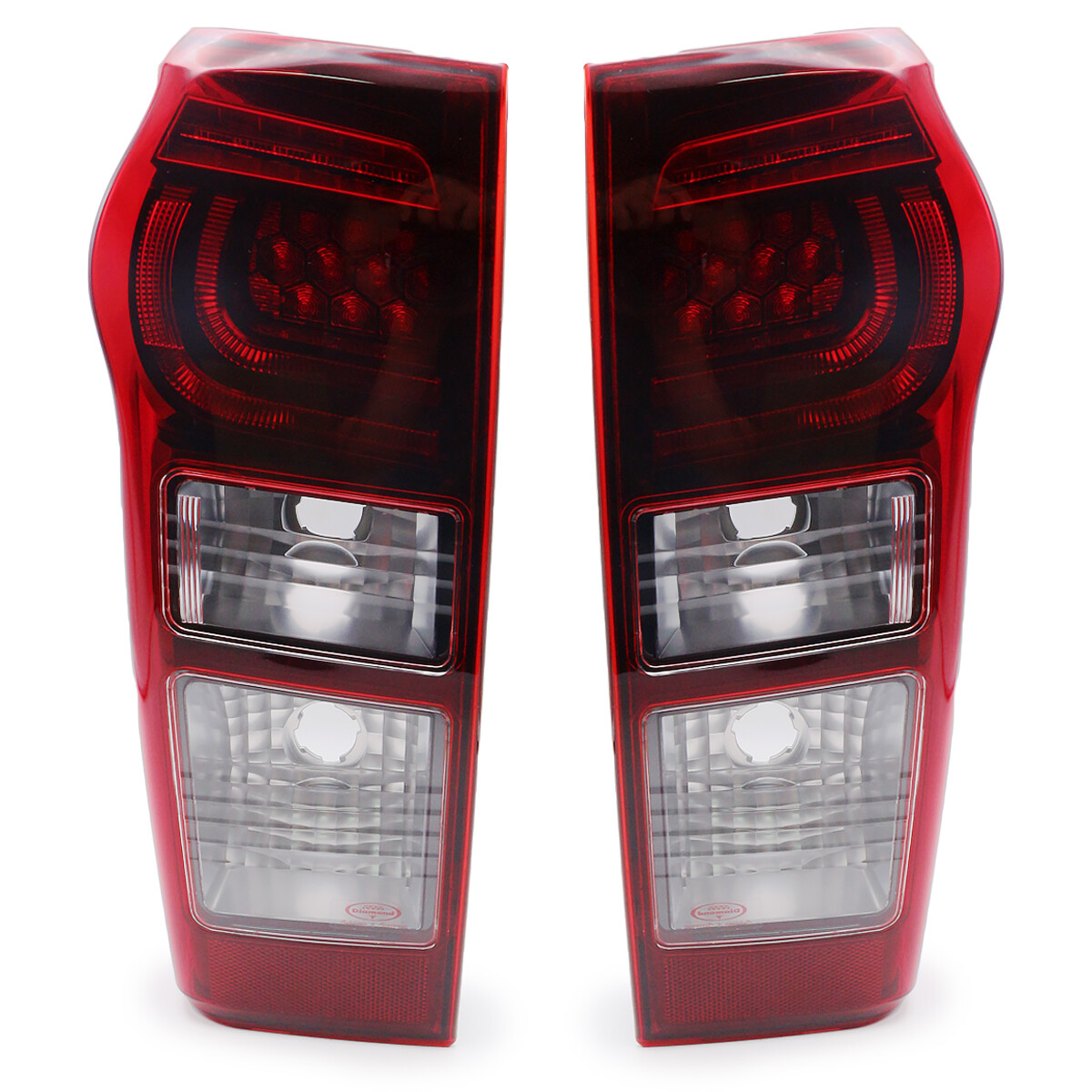 Lh+Rh LED Dark Red Lens Rear Tail Lamp Fits Isuzu D-max X-Series