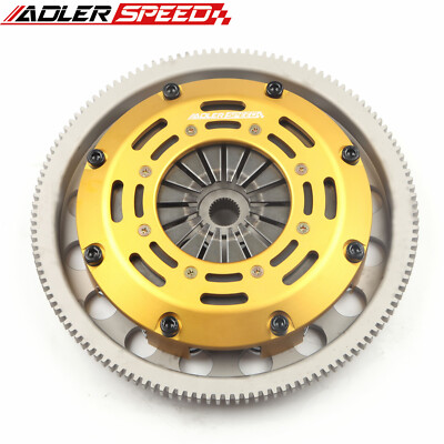 Racing Clutch Twin Disc + Flywheel For VW Golf Jetta Beetle 1.8T 1.9L TDI Medium