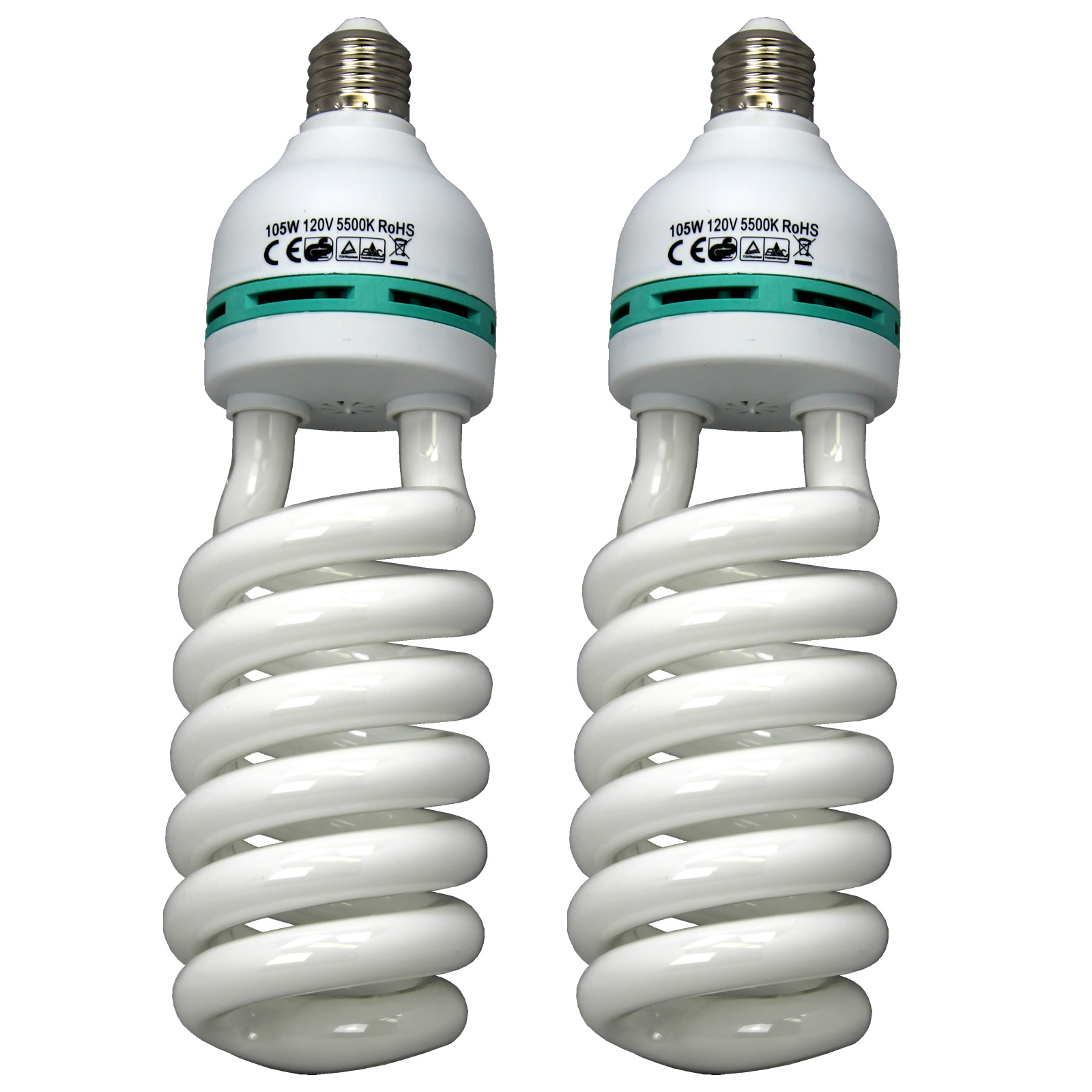 Qty2 105w 5500K Continuous Lighting Bulb Fluorescent Daylight Photo
