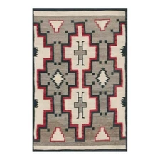 Southwestern Wool Navajo Rug Handmade Native American Style Aztec Large Area Rug