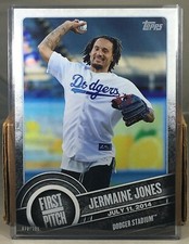 2015 TOPPS FIRST PITCH BLACK 5X7 #FP-08 JERMAINE JONES USA SOCCER DODGERS 78/199
