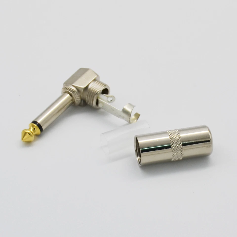 6,Guitar Effect Pedal Board Instrument Patch Cord Cables 7" 1/4" Right Angle - Image 4 of 4