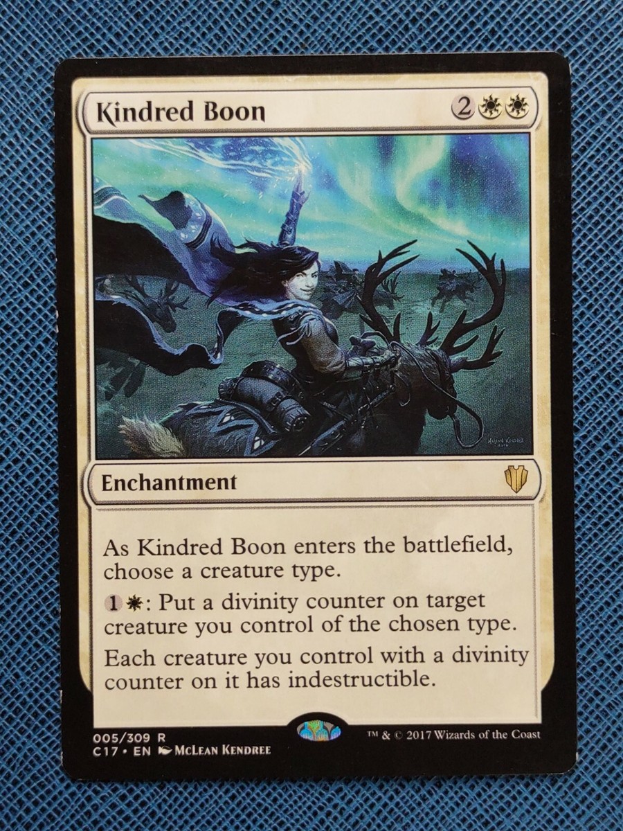 MTG 1x Kindred Boon LP Commander 2017 (multi available) Magic | eBay MTG 1x Kindred Boon LP Commander 2017 (multi available) Magic | eBay