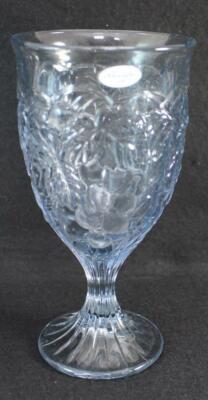 Noritake Crystal ARBOR LIGHT BLUE 3 Piece Assortment SHOWROOM