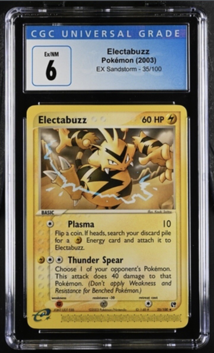 2003 Pokemon EX Sandstorm Electabuzz 35/100 CGC 6