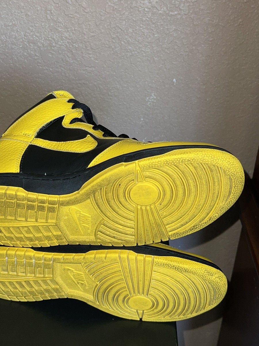 Nike Dunk High Black Varsity Maize Us 8.5 Yellow Black 317982-043