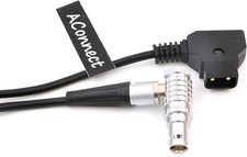 Power Cable for Red Scarlet Epic Flexible D Tap to Right Angle 1B 6 Pin Female