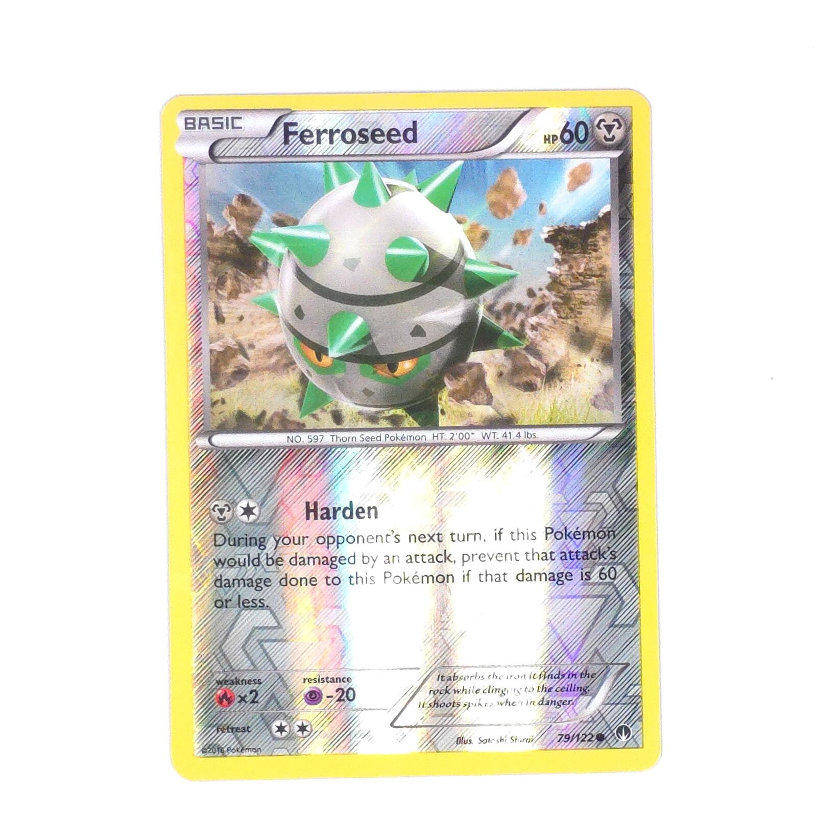 Ferroseed 79/122 Pokemon XY - BREAKpoint Common Reverse Holo NM
