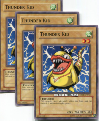 3 X YU-GI-OH THUNDER KID PROMO COMMON NM/MINT CP01-EN012 | eBay 3 X YU-GI-OH THUNDER KID PROMO COMMON NM/MINT CP01-EN012 | eBay