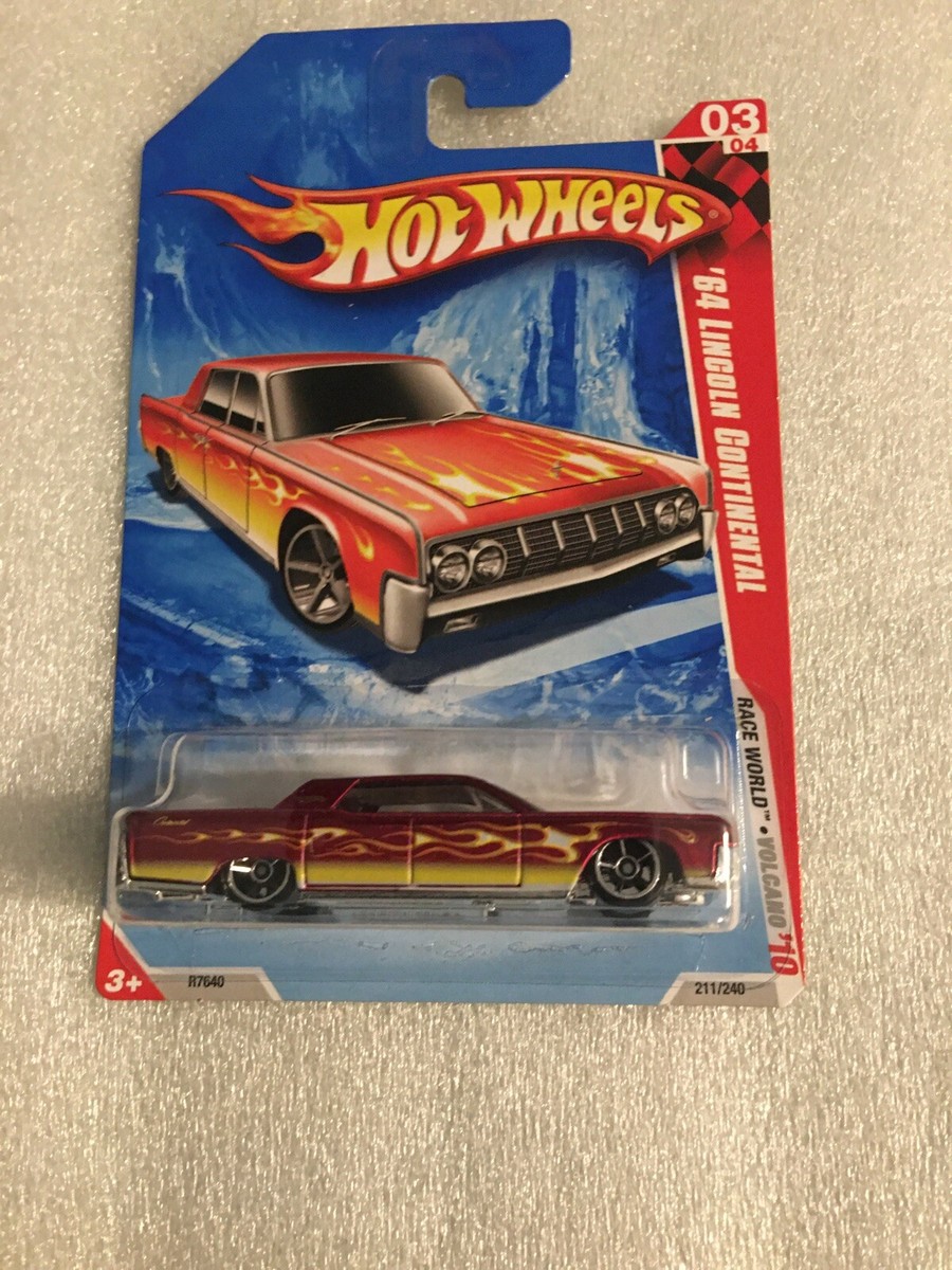 【レア本！希少】ThomasCook Continental Tible 64 Lincoln Continental Hot Wheels/Race World Volcano '10 Orange