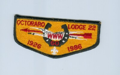 OA  Lodge 22 Octoraro 60th anniversary flap jp