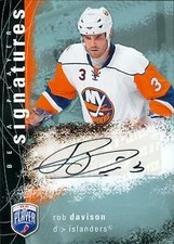 Rob Davison autographed Hockey Card 2008 UD Be a Player Signatures #S-RD