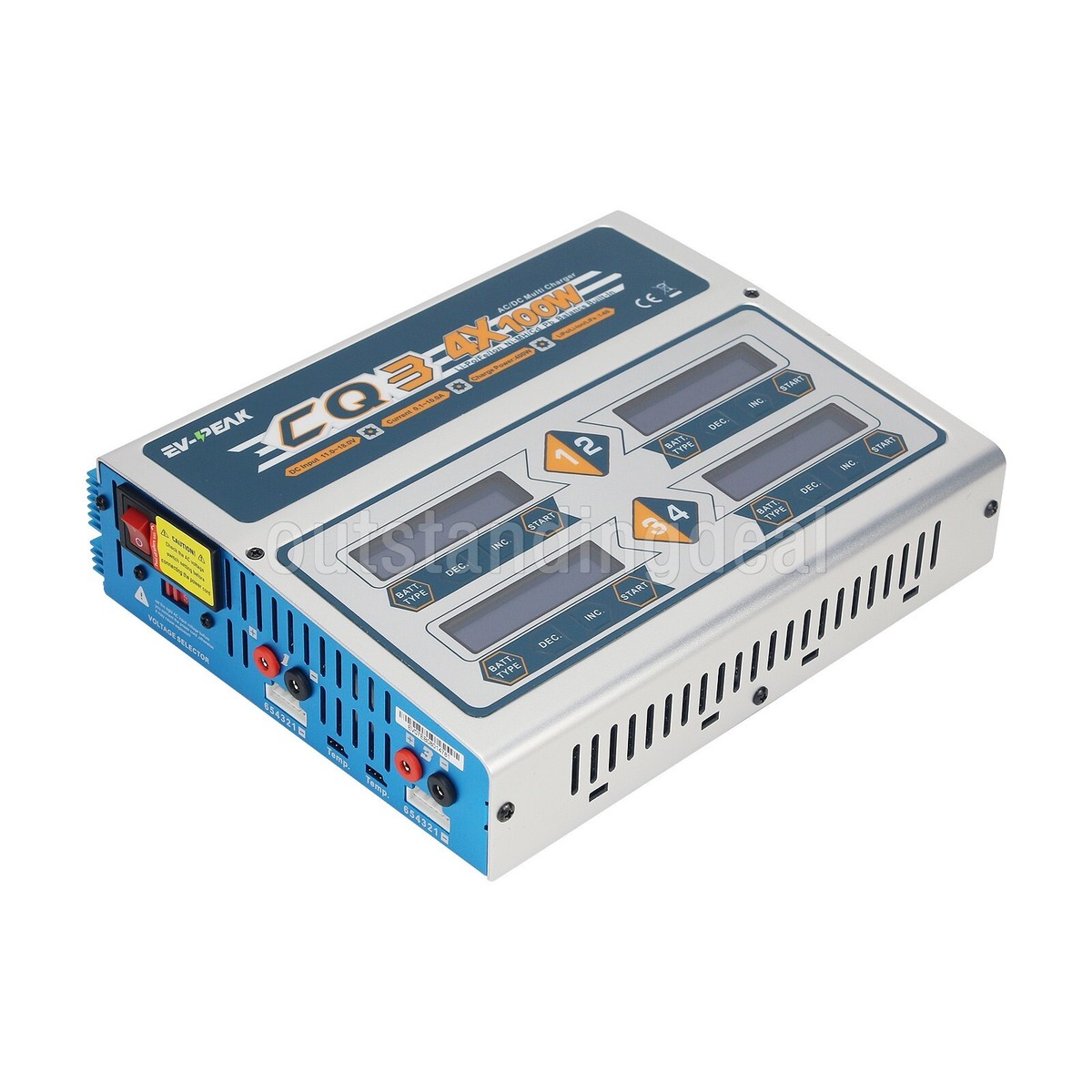 CQ3.CQＣ+ EV-PEAK CQ3 100W 10A 1-6S Battery Balance Charger for LiPo