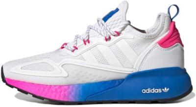 Adidas ZX 2K Boost White Pink Blue W for sale | eBay