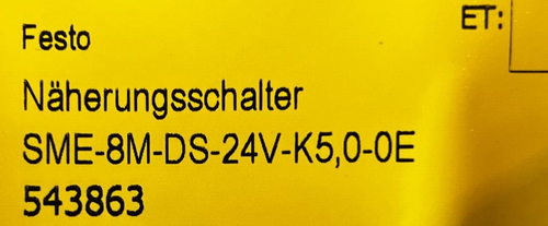 Festo 543863 SME-8M-DS-24V-K-5,0-OE Näherungsschalter Proximity sensor - Bild 3 von 3