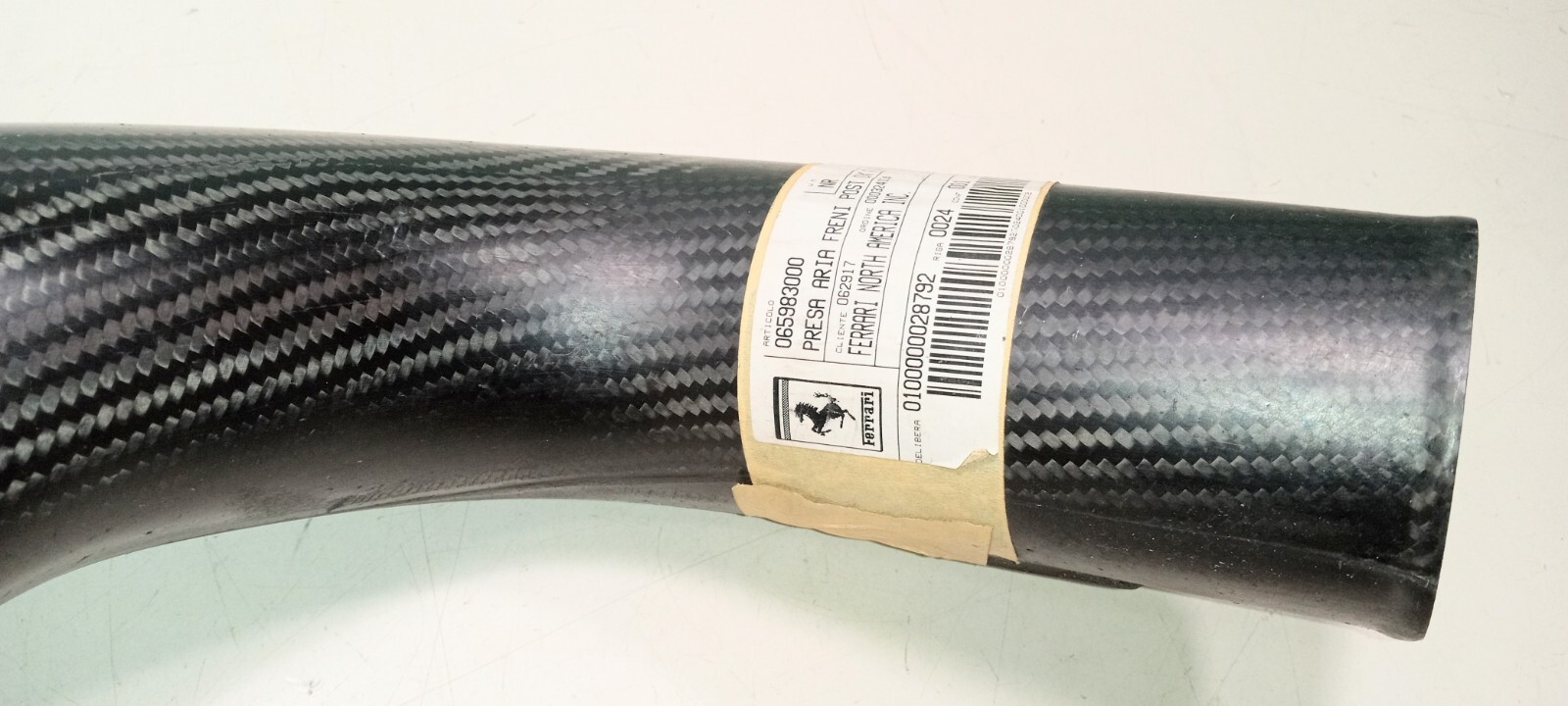 Ferrari 360 Challenge Right Rear Brake Air Duct_Carbon Fiber_6598300_NEW_GENUINE