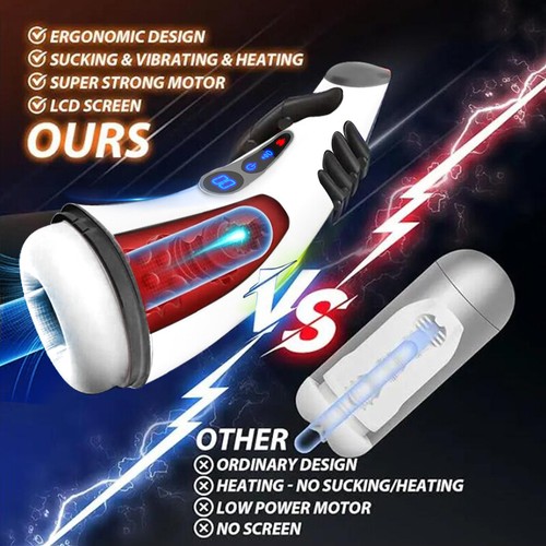 Men Automatic Handsfree Male Masturbator Cup Stroker Pocket Pussy Sex Toy Gift - Picture 5 of 15