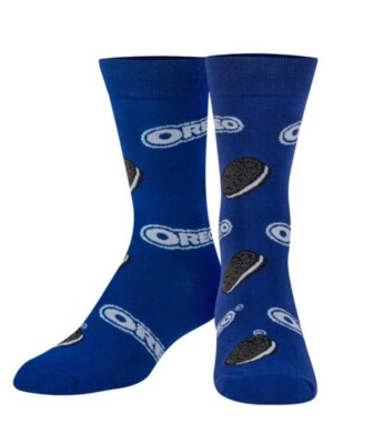 Crazy Socks Nabisco Oreo Cookie unisex  Crew Socks Size 6-12 Sandwich Cookies 