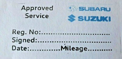Generischer Subaru Suzuki Garage Mechaniker Service Geschichte ALLE HERSTELLUNGEN mehrfarbig