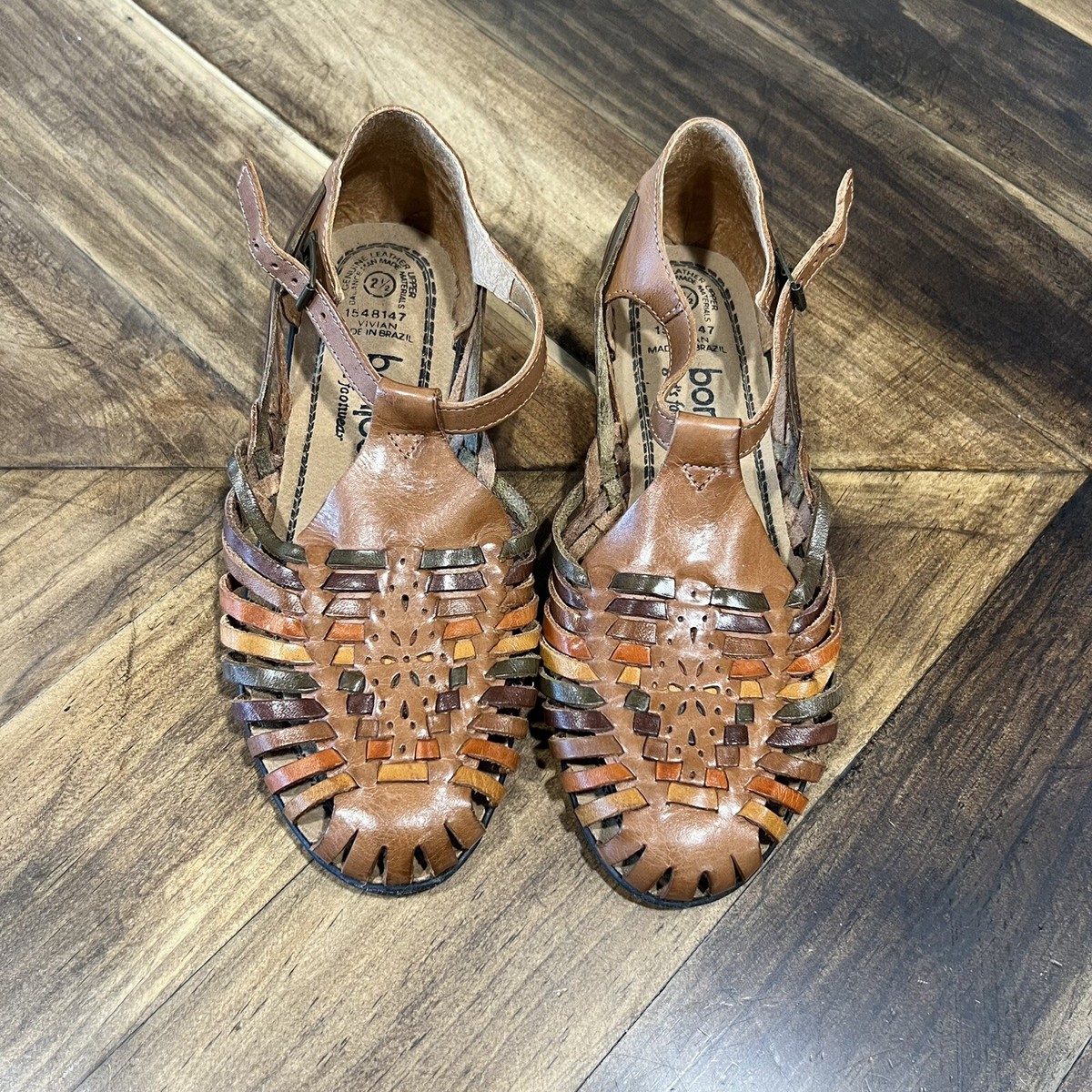 Vintage Levi’s Shoes & Boots Leather Huaraches Size 12 Made in Brazil Vintage 1950/60 Leather Handcrafted Mexican Huaraches , Size  main image 2