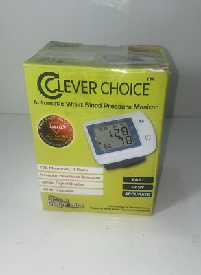 #ad #ad Clever Choice Automatic Wrist Blood Pressure Monitor NEW OPEN BOX VERY GOOD $12.45