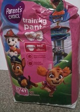 Parent's CHOICE Training Pants 3T/4T Girls 21 disposable pants