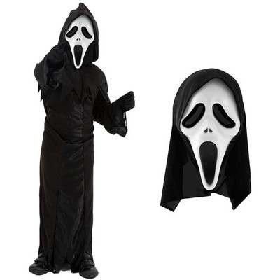 3-teiliges Screamer Kostüm für Jungen Kinder Geistergesicht Halloween Kostüm Film 2024