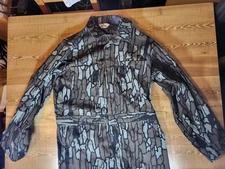 Vintage 10X Trebark Camo Coveralls Mens Large REG  Hunting Outdoor 80s  USA