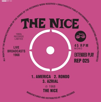 Nice Live Broadcasts 1968 EP 7 Inch Vinyl