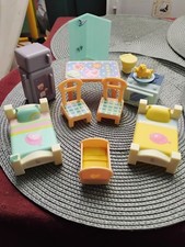 Moose BLUEY Dollhouse all Rooms Playset Bed Sofa Chair StoVe Frig Cradle Toilet 