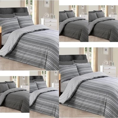 Luxury 100% Cotton Duvet Cover Set 3 Piece Ultra Soft Breathable Bedding Quilt