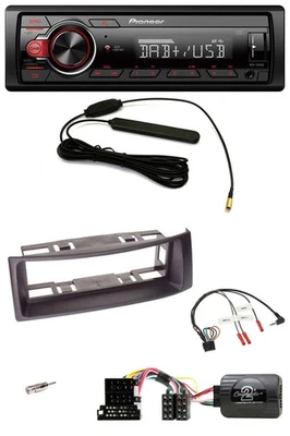 Pioneer MP3 DAB 1DIN Lenkrad USB Autoradio für Renault Megane 99-03 Scenic schwa - Bild 1 von 4