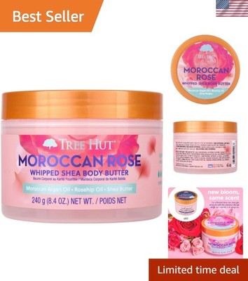 Whipped Moroccan Rose Shea Body Butter - 8.4 Oz Moisturizer for All Skin Types