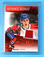 OWEN BECK  2023-24  ROOKIE SP GAME USED JERSEY RED   #213  Montreal Canadiens