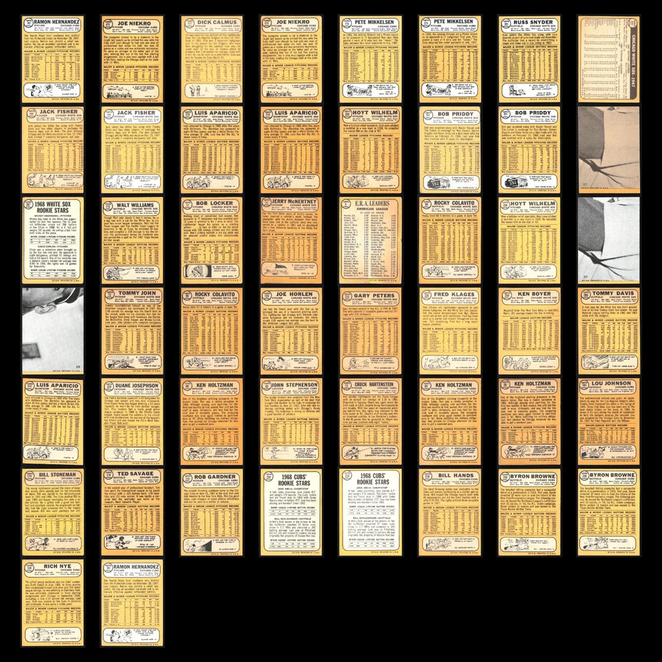 1968 Topps Lot 50 Vintage Baseball Cards Dealer Bulk Set Builder Commons VG MLB - Image 2 of 4