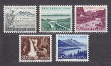 Schweiz 1954 Pro Patria MiNr. 597-601  **/postfrisch
