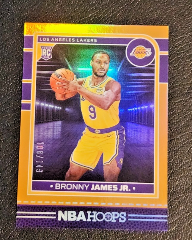 Bronny James Jr ROOKIE Orange #'d /149 ( 2024-25 NBA Hoops #280 SP RC SSP  )
