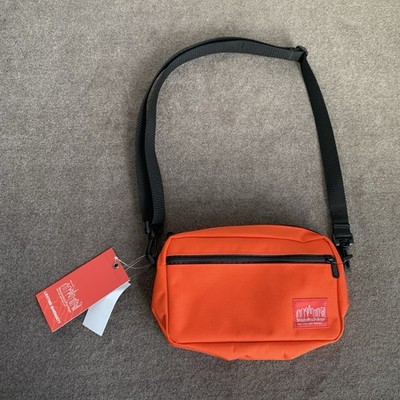 Manhattan Portage Nylon Jogger Crossbody Bag Orange Small 9.5'' x 6''