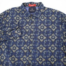 Scotch  Soda Shirt Mens Large Geometric Print Long Sleeve Button Down Cotton