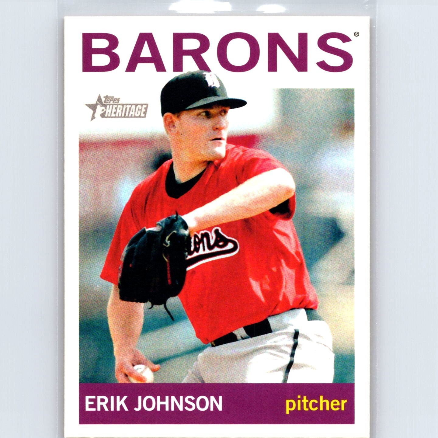 Erik Johnson #105 2013 Topps Heritage Minor League Baseball