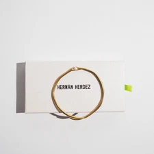 HERNAN HERDEZ Pearl Gold Arm Cuff Bangle Bracelet Used, Stylish Design