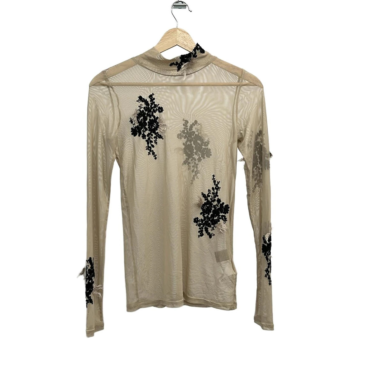 Auth AMERI - Beige Black Women's Cutsew - image 1