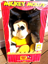 Vintage 1986 The Talking Mickey Mouse Show 24" Plush Mickey Mouse Doll RARE