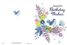 Greeting Card - Happy Birthday bird theme.