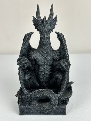 Dragon Gargoyle 7.5'' Resin Figurine Cell Phone / Remote Control Holder Heavy